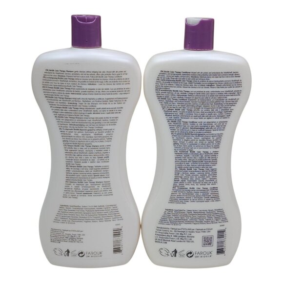 Biosilk Color Therapy Shampoo & Conditioner Set Color Treated Hair Jumbo 34oz ea - Picture 5 of 10